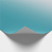 Aquamarine und weiße Strahlung Geschenkpapier (Ecke)