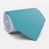 Aquamarine und weiße Strahlung Krawatte (Gerollt)