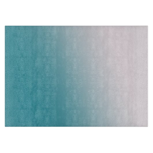 Aquamarine und weiße Strahlung Schneidebrett (Vorderseite)