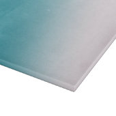 Aquamarine und weiße Strahlung Schneidebrett (Ecke)