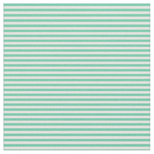 Aquamarine und weißes Linse-/Streifenmuster Stoff
