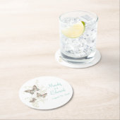 Aquamarine Untersetzer mit Hochzeitskunst (Vor Ort)