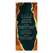 Aquamarine, verblüffende Orange- und Goldjungmenü Werbekarte (Vorne)