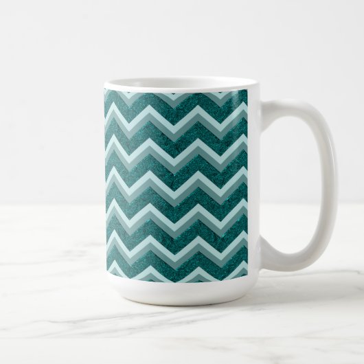 Aquamarine Verzierungsfolie Kaffeetasse (Rechts)