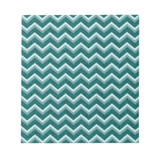 Aquamarine Verzierungsfolie Notizblock (Vorderseite)