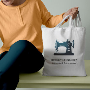 Aquamarine Vintage Nähmaschine Seamstress Tragetasche