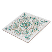 Aquamarine Vintage spanische Fliese (Seite)