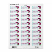 Aquamarine, Violett Stiefmütterchen Rücksendeadres (Vorne)