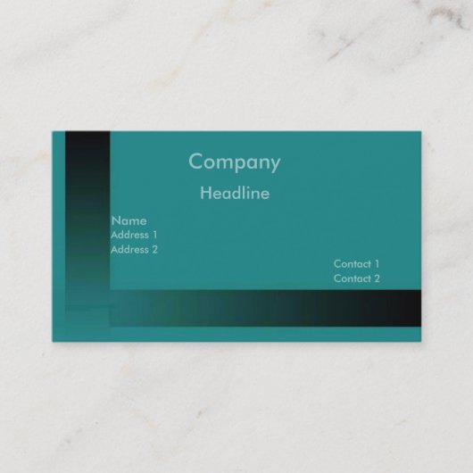 Aquamarine Visitenkarte (Vorderseite)