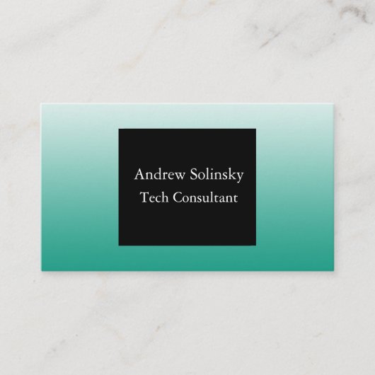 Aquamarine Visitenkarten Visitenkarte (Vorderseite)