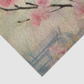 Aquamarine Vögel im Frühlingswald von Fairy Land Seidenpapier (Ausschnitt)