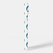 aquamarine Volleyballmädchen mit Monogramm Case-Mate iPhone Hülle (Rückseite / Rechts)