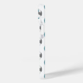 aquamarine Volleyballmädchen mit Monogramm Case-Mate iPhone Hülle (Rückseite / Links)