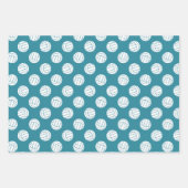 aquamarine Volleyballmuster Geschenkpapier Set (Vorderseite 2)