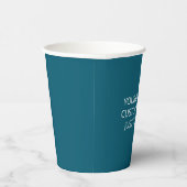 Aquamarine Vollfarben, trendige Coctail-Party-Pale Pappbecher (Rechts)