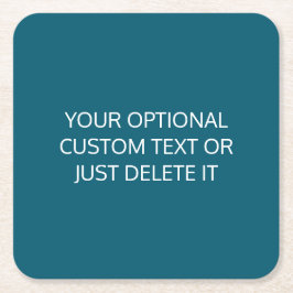 Aquamarine Vollfarben, trendige Coctail-Party-Pale Rechteckiger Pappuntersetzer