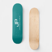 Aquamarine Vorlage für  Farbmonogramm Skateboard (Vorderseite)