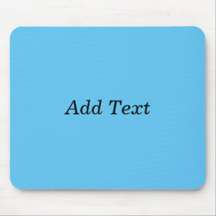 Aquamarine Vorlage für Text hinzufügen Mousepad