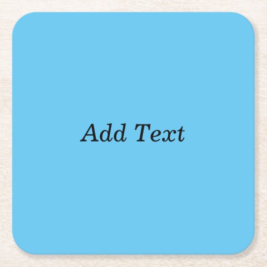 Aquamarine Vorlage für Text hinzufügen Rechteckiger Pappuntersetzer (Vorderseite)