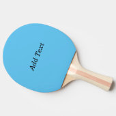 Aquamarine Vorlage für Text hinzufügen Tischtennis Schläger (Seitenansicht)