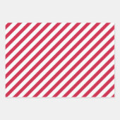 Aquamarine Wasserfarbe Blumengrün Roter Streifen Geschenkpapier Set (Vorderseite 2)