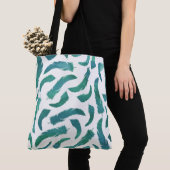 Aquamarine Wasserfarben-Muster Tasche (Von Nahem)