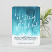 Aquamarine Wassergymnastik neu Hochzeit Einladung (Stehend Vorderseite)