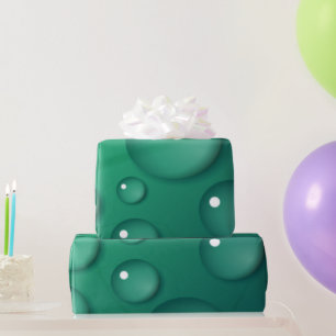 Aquamarine Wassertropftextur Geschenkpapier