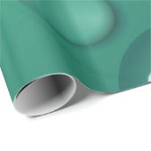 Aquamarine Wassertropftextur Geschenkpapier (Rolleneckpunkt)