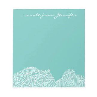 Aquamarine Waves Notizblock