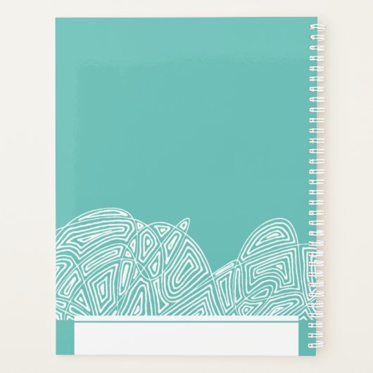 Aquamarine Waves Planer (Rückseite)