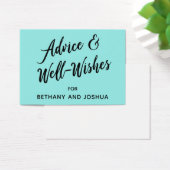 Aquamarine Wedding Advice & Well Wishings (Schreibtisch)