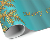 Aquamarine Weihnachten Geschenkpapier (Rolleneckpunkt)