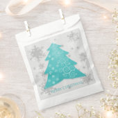 Aquamarine Weihnachtsbaum-Fvor-Tasche Geschenktütchen (Ausgeschnitten)