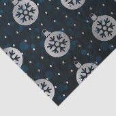 Aquamarine Weihnachtsbaumchen aus Bokeh und Silver Seidenpapier (Detail)