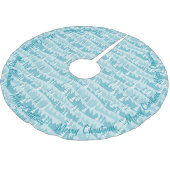 Aquamarine Weihnachtsbäume Polyester Weihnachtsbaumdecke (Schrägansicht)