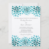 Aquamarine Weihnachtsfeier Einladung (Vorderseite)