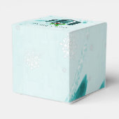 Aquamarine Weihnachtsgeschenkbox Geschenkschachtel (Rückseite)