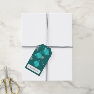 Aquamarine Weihnachtsgeschenke Tag Geschenkanhänger