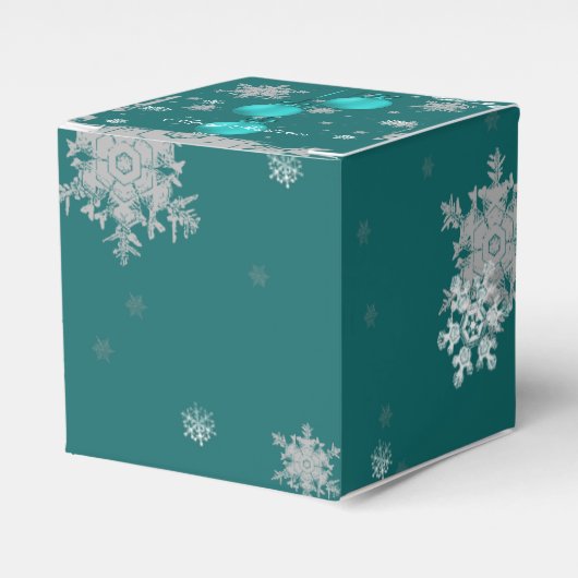 Aquamarine Weihnachtsschmuck Gefälligkeitsbox Geschenkschachtel (Vorderseite)