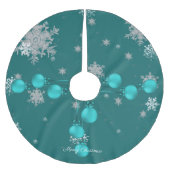 Aquamarine Weihnachtsschmuck Treppenhaus Polyester Weihnachtsbaumdecke (Vorderseite)