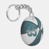 aquamarine weiße Mannschaft farbenfrohe Jungs Bask Schlüsselanhänger (Vorderseite links)