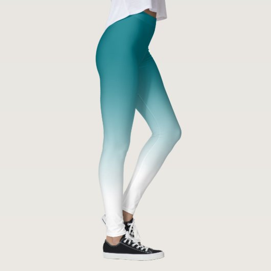 Aquamarine weiße Ombre Leggings (Rechts)