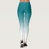 Aquamarine weiße Ombre Leggings (Rückseite)