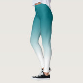 Aquamarine weiße Ombre Leggings (Links)