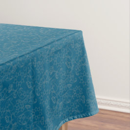 Aquamarine weiße Tablette Tischdecke