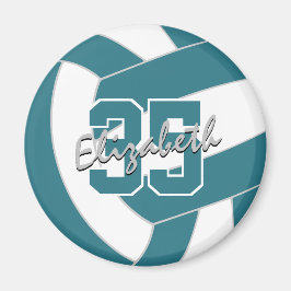 aquamarine, weiße Volleyballmannschaft - Geschenke Magnet