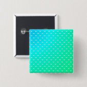 Aquamarine weiße, winzige Fledermäuse Button (Vorne & Hinten)
