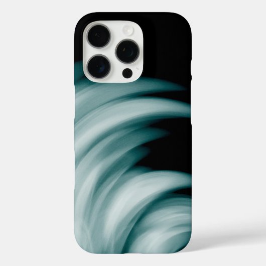 Aquamarine Weißstriche Case-Mate iPhone Hülle (Rückseite)