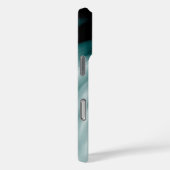 Aquamarine Weißstriche Case-Mate iPhone Hülle (Rückseite / Rechts)